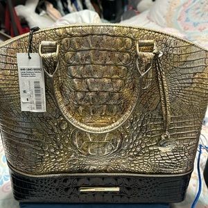 new with tags Gold Brahmin satchel